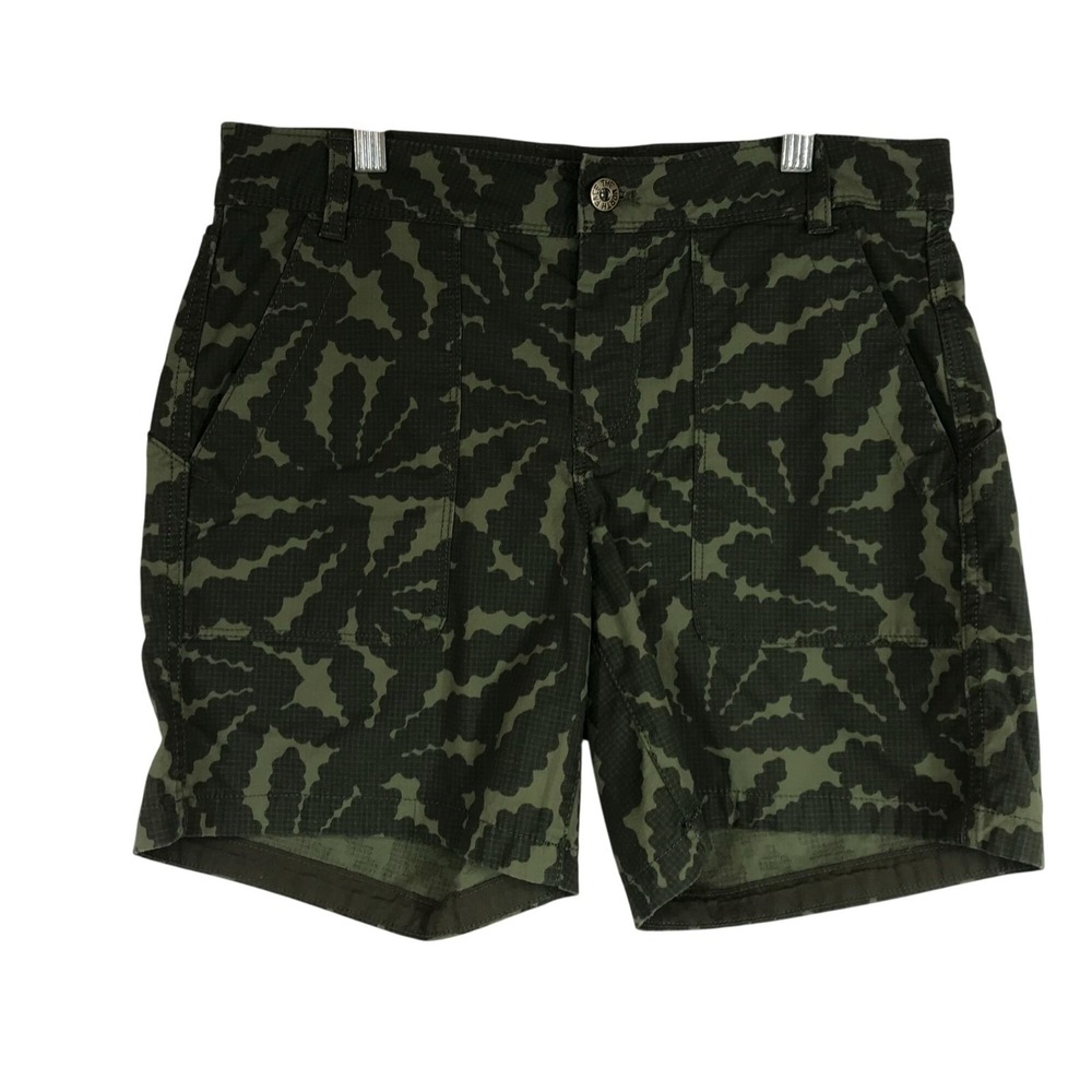 THE NORTH FACE - WOMEN'S 4 - GREEN COTTON BLEND SHORTS